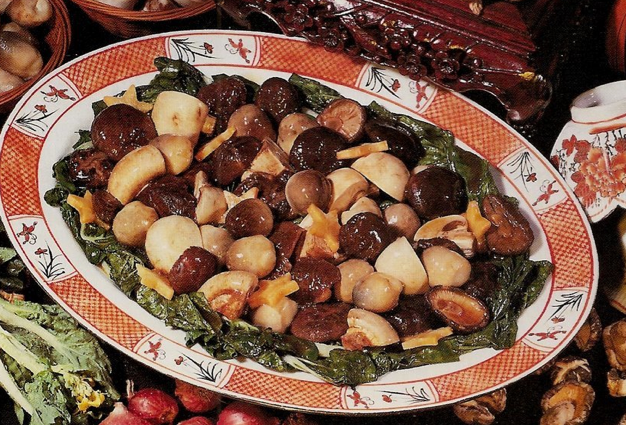 How to Make Chinese Assorted Mushroom with Green Vegetables Asian