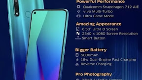 Performa Vivo Z1 Pro RAM 4GB ROM 64BG Lebih Cepat dan Tripel Camera