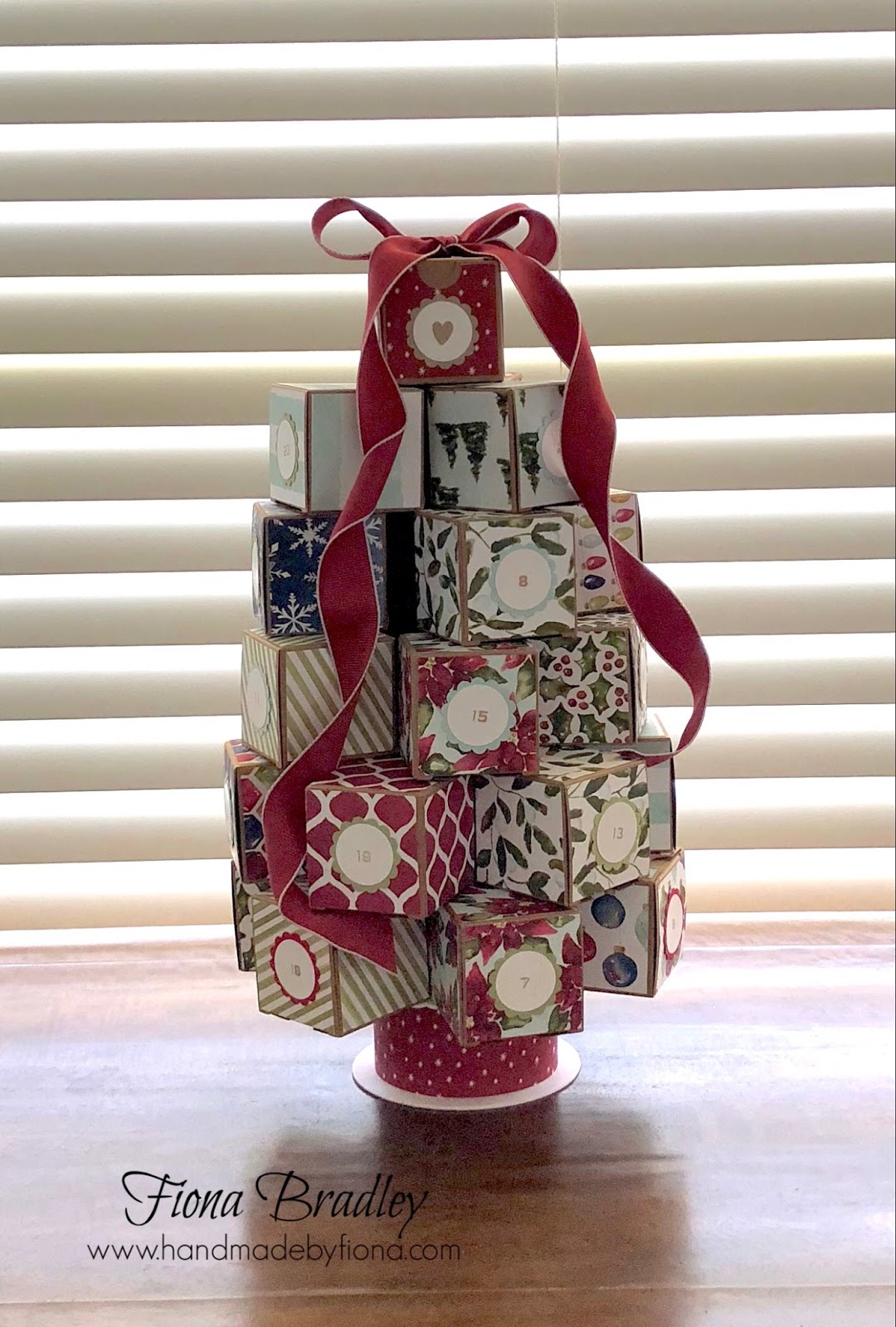 Advent Calendar Tree Handmade by Fiona