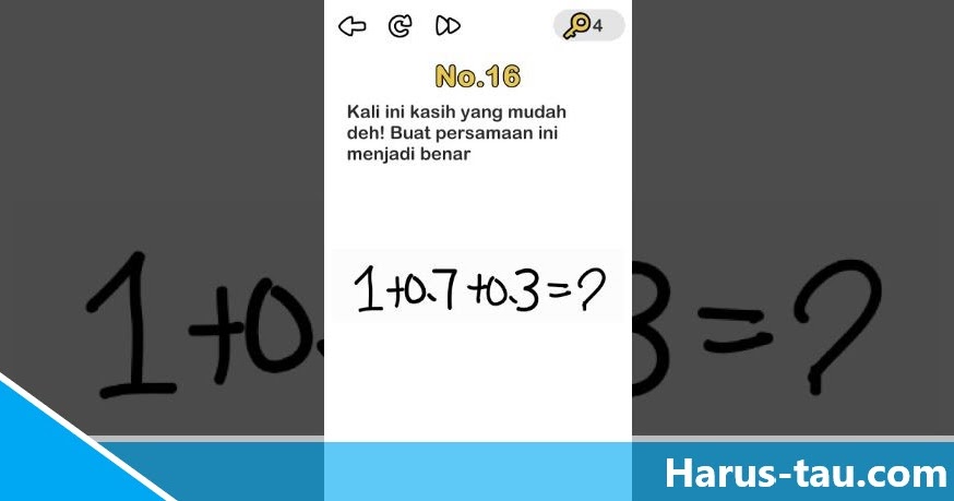 Jawaban Brain Out Buat Persamaan Ini Menjadi Benar Harus Tau Situs Informasi Terlengkap