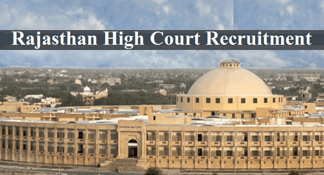 Junior Judicial Assistant  (268 posts) - Rajasthan High Court - last date 01/11/2020