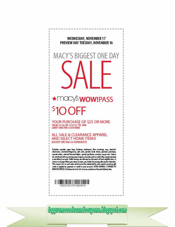 Free Promo Codes and Coupons 2023 Macy's Coupons