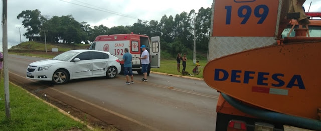 Manoel Ribas: Motorista fica ferido em acidente de trânsito na saída para Cândido de Abreu