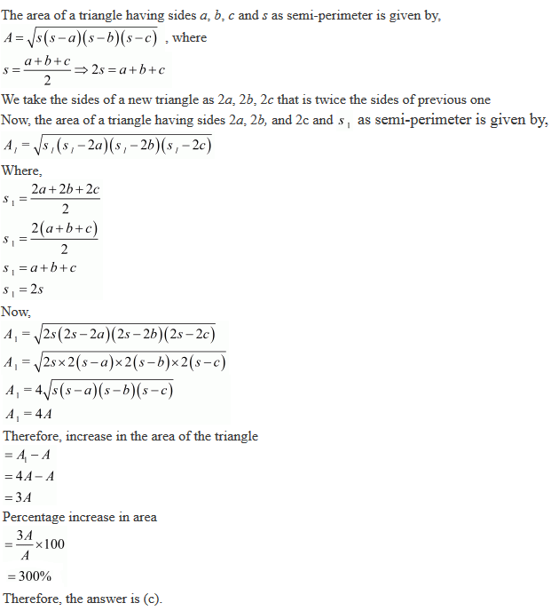 R D Sharma Solutions Class 9th Ch 12 Heron S Formula Mcq S