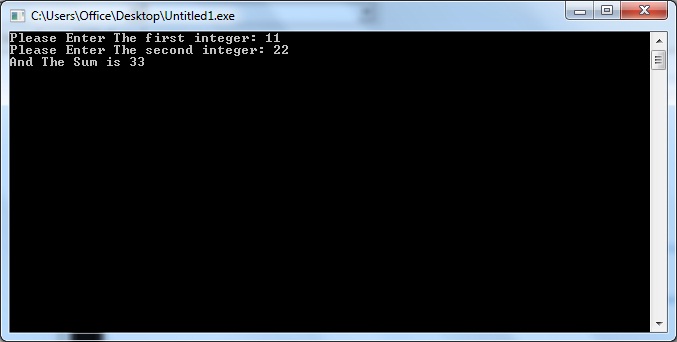 C++ For Beginners: C++ Adding Integers