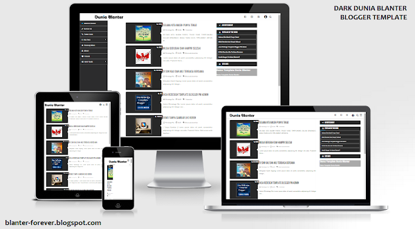 Dunia Blanter Dark Responsive Blogger Template