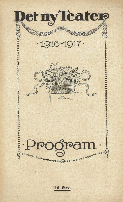 Teaterprogrammer ny Teater - billeder fra 1908 - Særsamlinger