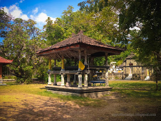Beach Front Altar Building Of Labuhan Aji Balinese Hindu Temple On A Sunny Day At Temukus Village North Bali Indonesia