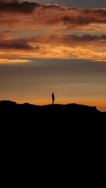 HD wallpaper lonely man, silhouette, loneliness, night