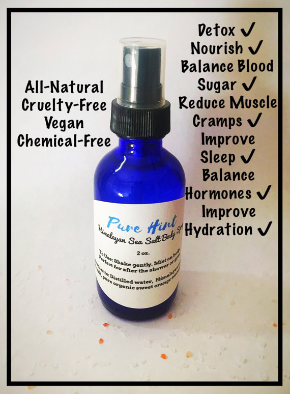 Pure Hint's Blog Himalayan Sea Salt Body Spray