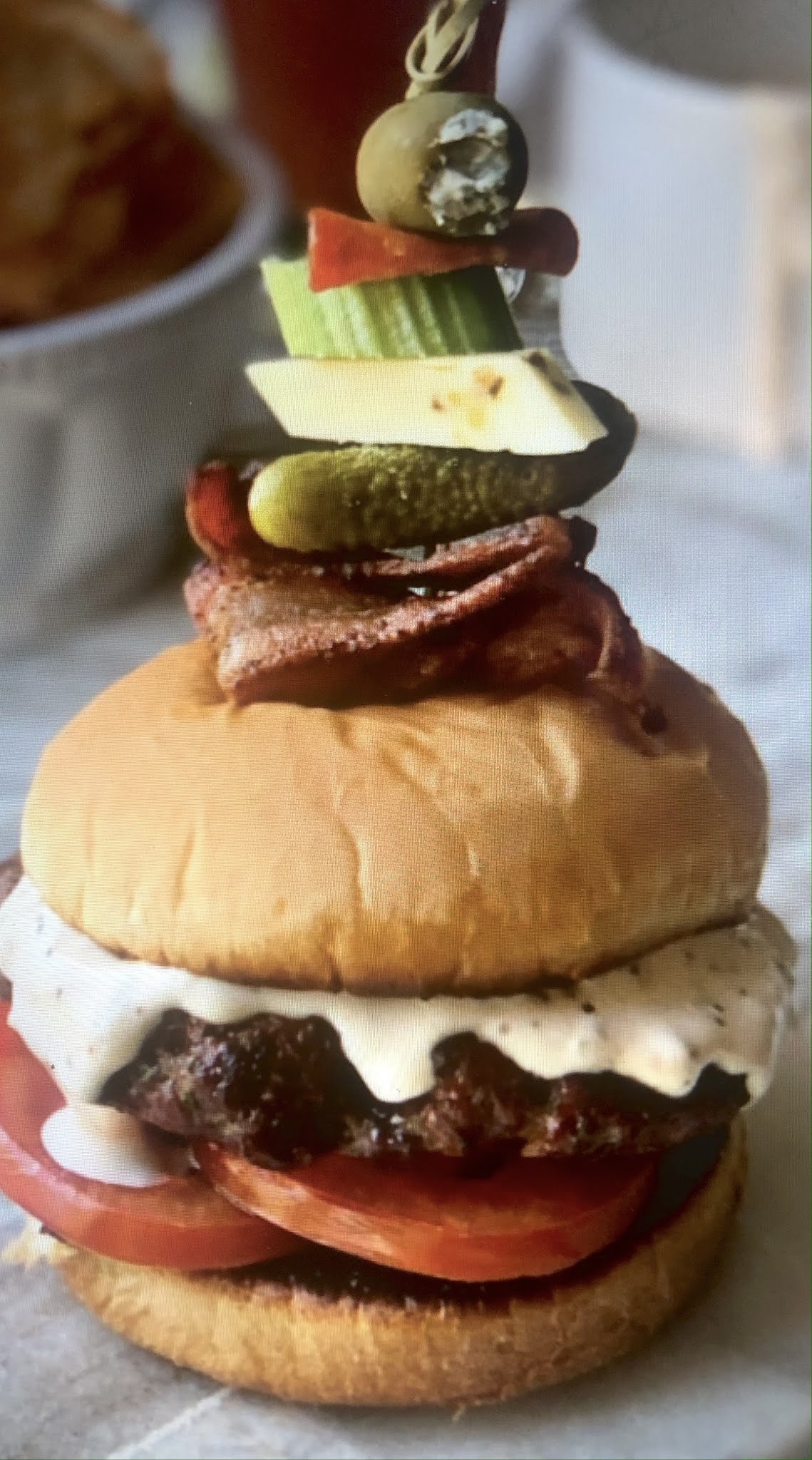 Lake House Lyn Grilling Bloody Mary Burgers This Weekend