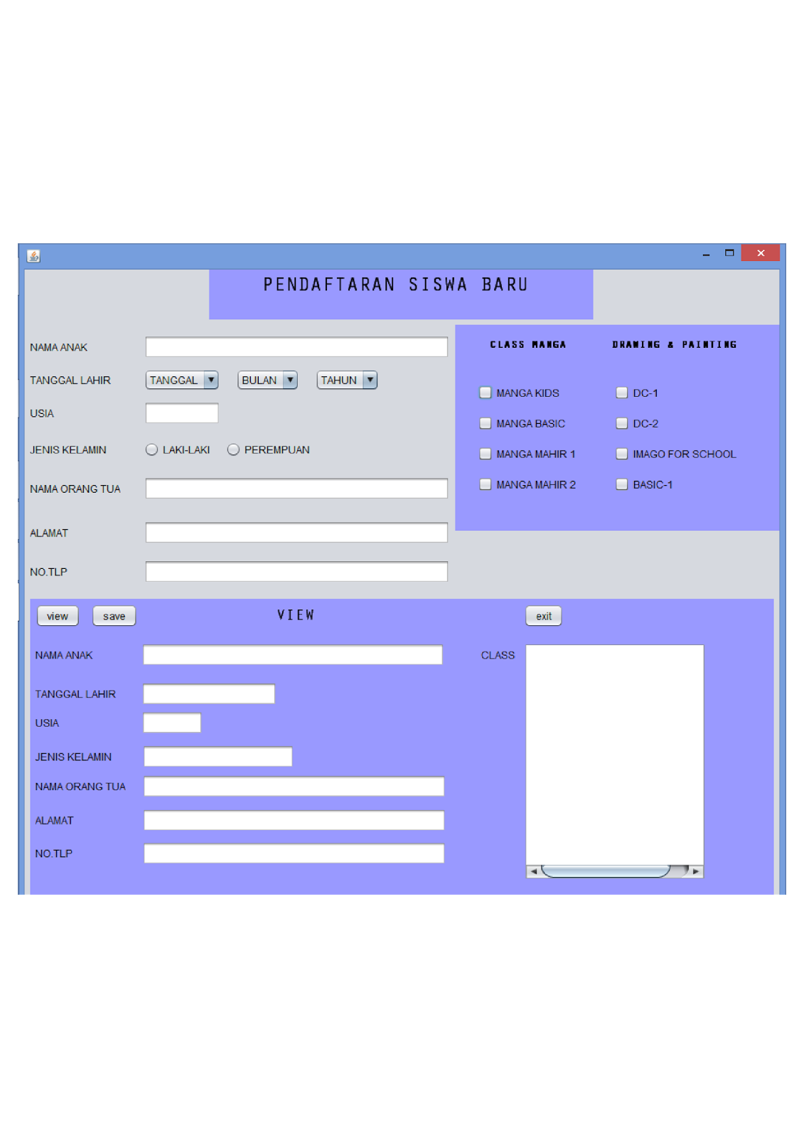 Mahasiwa: Membuat Program Aplikasi Pendaftaran Siswa Baru Menggunakan ...