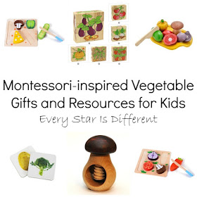 Montessori-inspired Vegetable Gifts and Resources for Kids