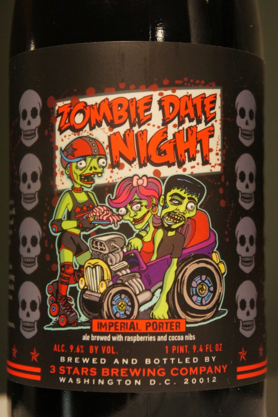 Sip and Puff 3 Stars Brewing Co. "Zombie Date Night" imperial porter