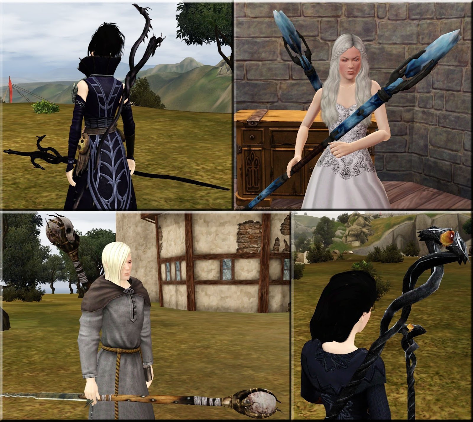 Загрузки для Sims Medieval : 19 Dragon age staffs by Greenplumbboblover