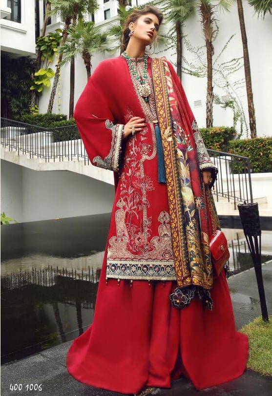 Deepsy Elean Silk Japan Satin Embroidered pakistani Suits wholesaler