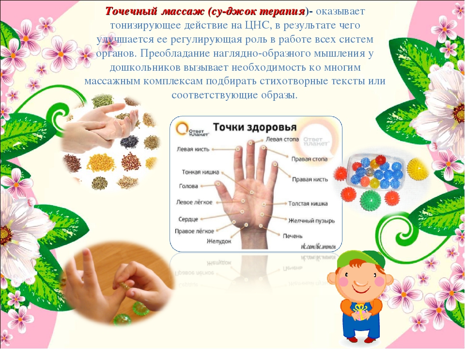 Картотека су джок терапии для дошкольников в картинках