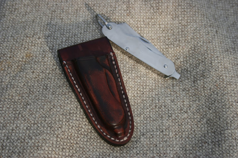 Wet mould sheath for MOD style penknife.