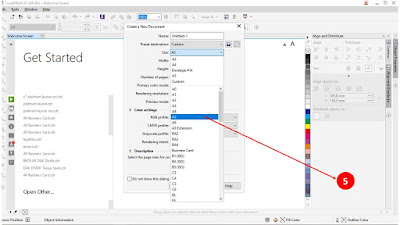 corel draw, tutorial corel draw, mengubah ukuran kertas corel draw