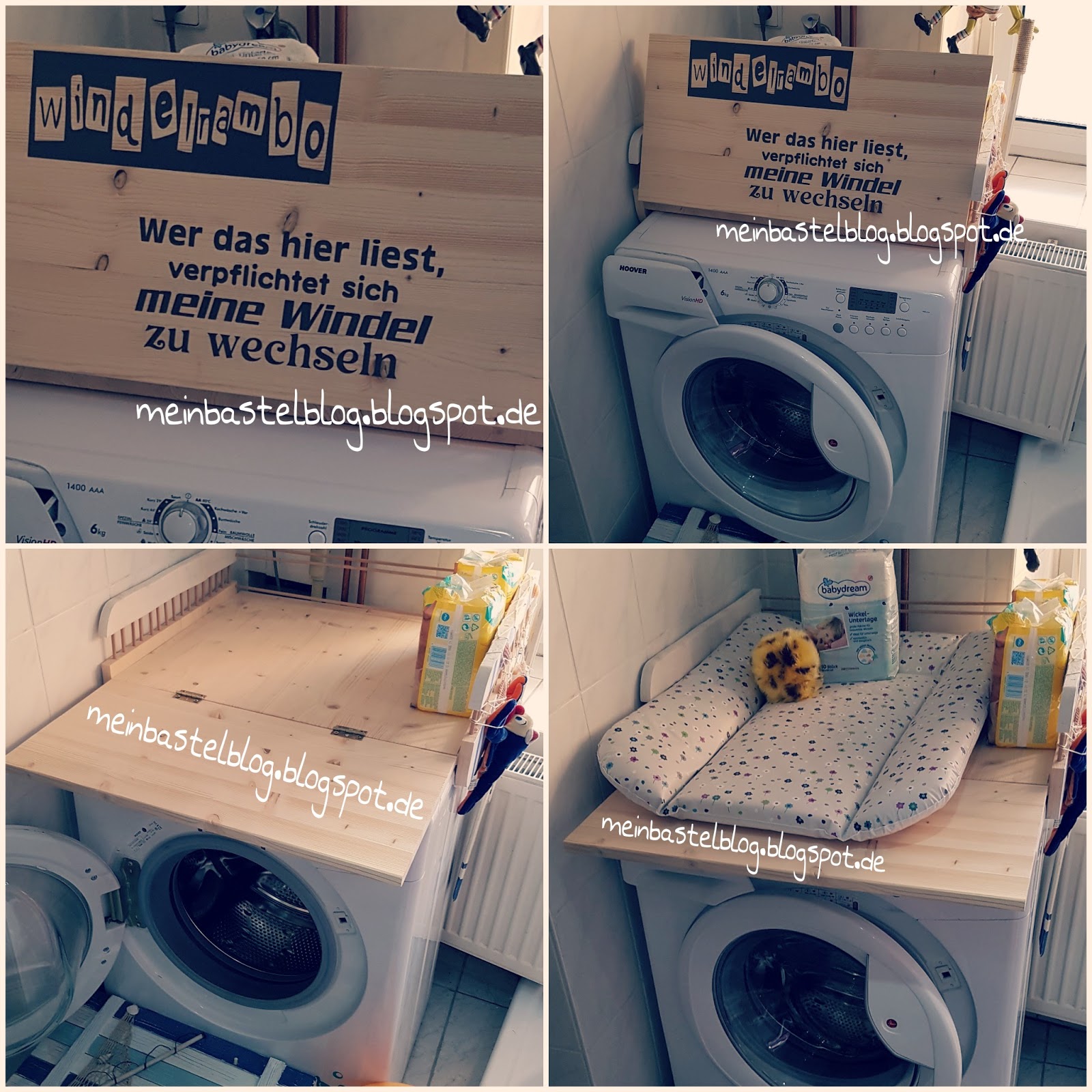 Mein Bastelblog Wickelauflage Waschmaschine Mobeltattoo