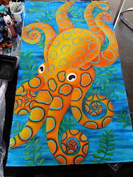 painting paint canvas things cool fun paintings easy octopus acrylic fabric perez judy coates awesome need creative judyperez painted less