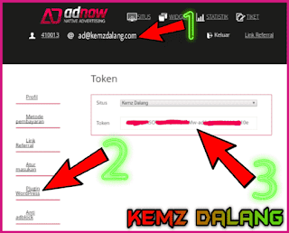 Cara Pasang Iklan Adnow di wordpress
