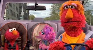 Elmo's father Louie, will drive Elmo and Abby Cadabby to the zoo. Sesame Street Elmo's Travel Songs and Games.