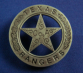 Texas Ranger Peso Back Co D Badge