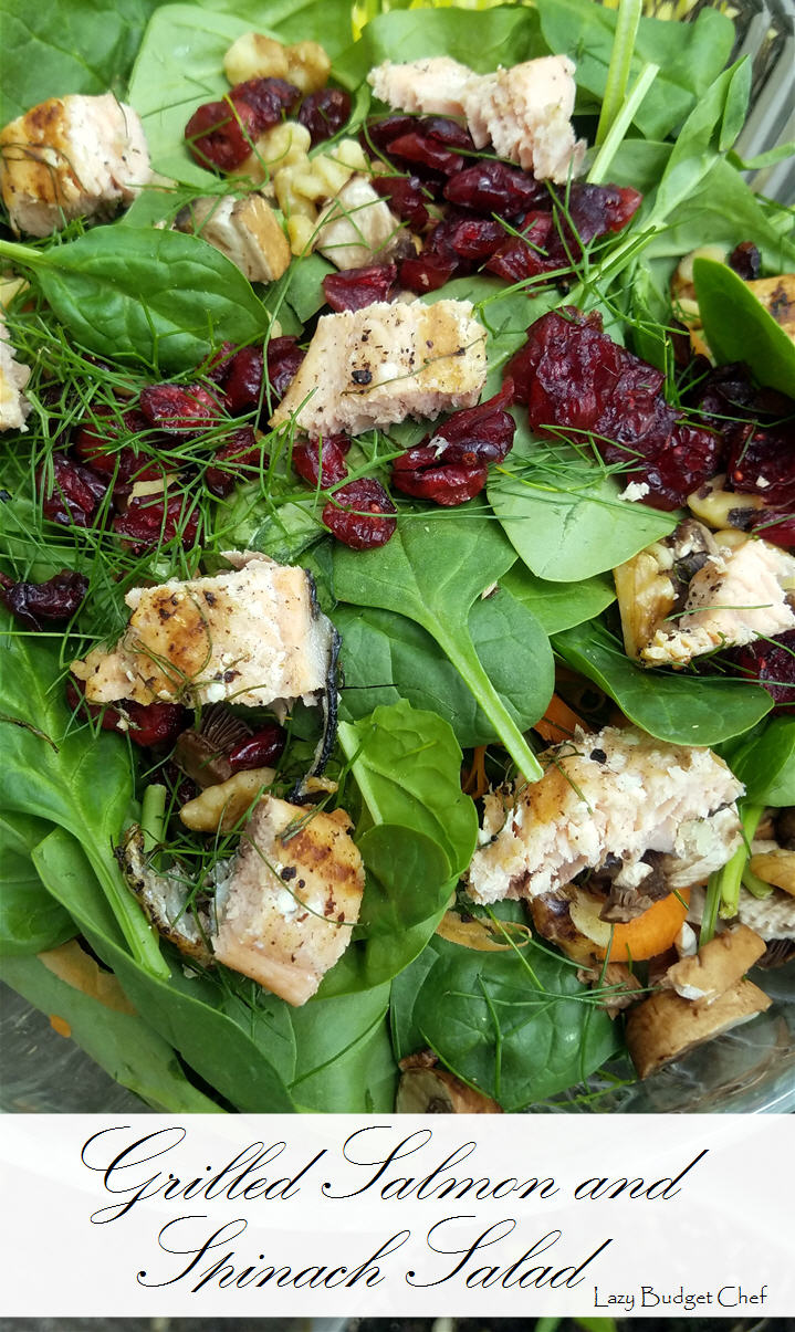 Grilled Salmon and Spinach Salad Recipe