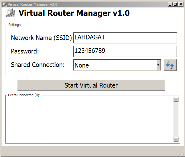 أفضل برنامج لجعل الابتوب روتر موزع للأنترنت Virtual Router