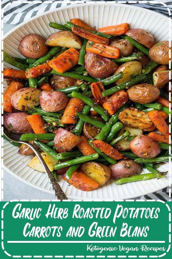Garlic Herb Roasted Potatoes Carrots and Green Beans Recipes Prudhomme