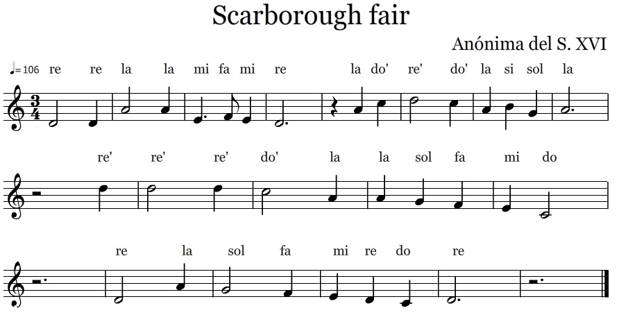 Aurora - Scarborough Fair é uma canção tradicional inglesa