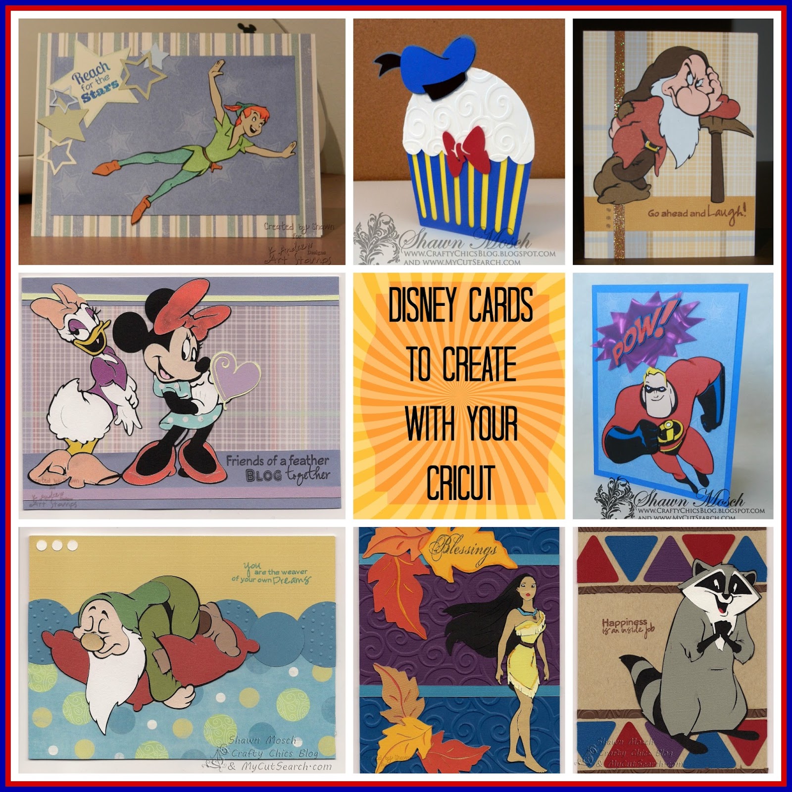 Crafty Chic's: Disney cards to create with your Cricut