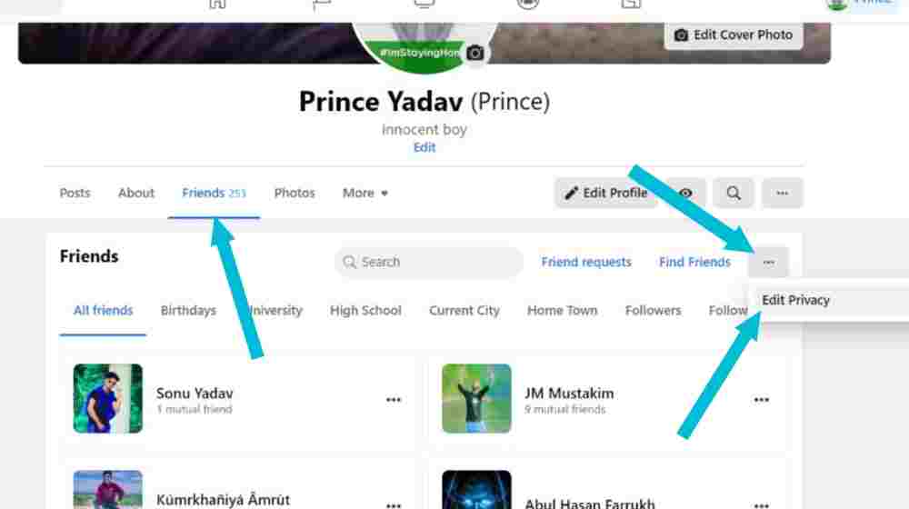 Facebook Friend List Hide Kaise Karein?