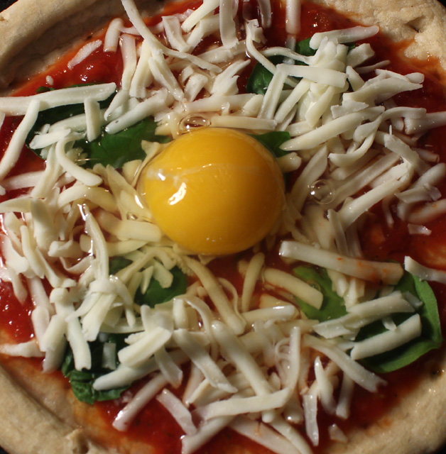 The 99 Cent Chef Quick Pizza with Egg Video Recipe