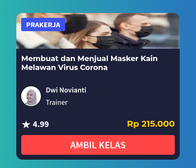 Paket Pelatihan Prakerja Tanpa Webinar Terbaru Kumpulan