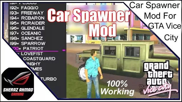 GTA Vice City Car Spawner Mod