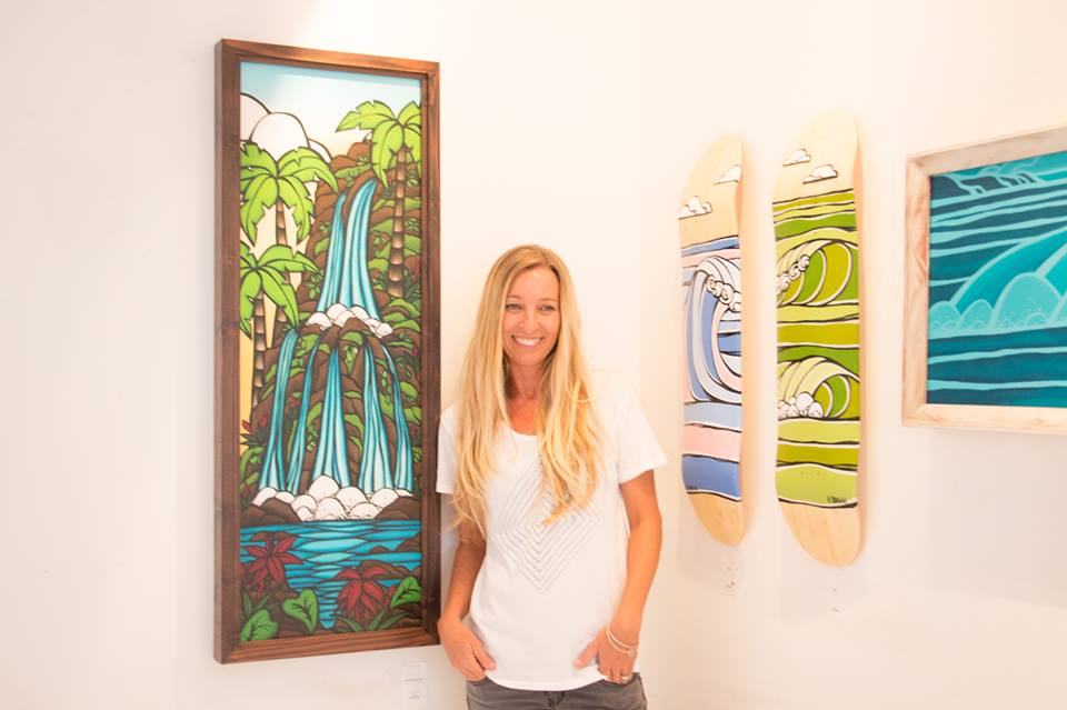 The Surf Art of Heather Brown First day of Heather Brown Surf Art