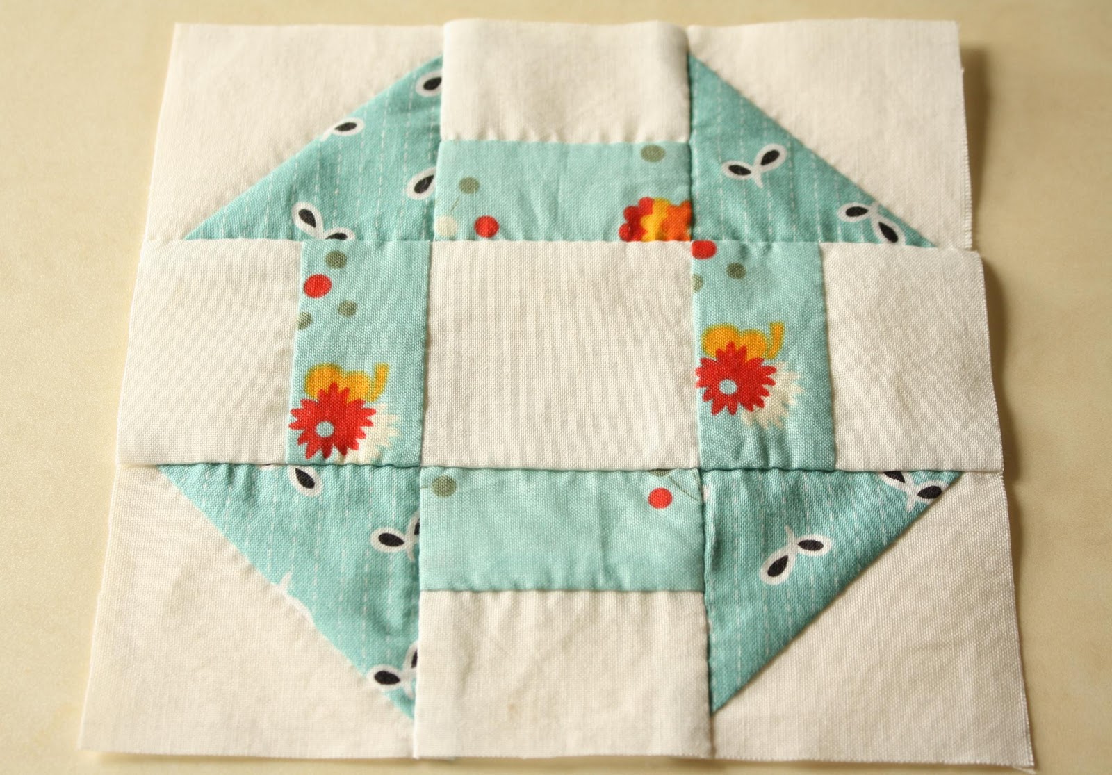 Why Not Sew? Hand Pieced QuiltALong Block 1 Churn Dash