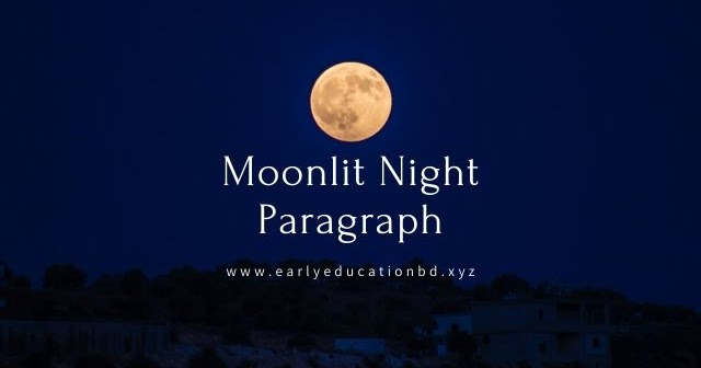 Moonlit night description picture