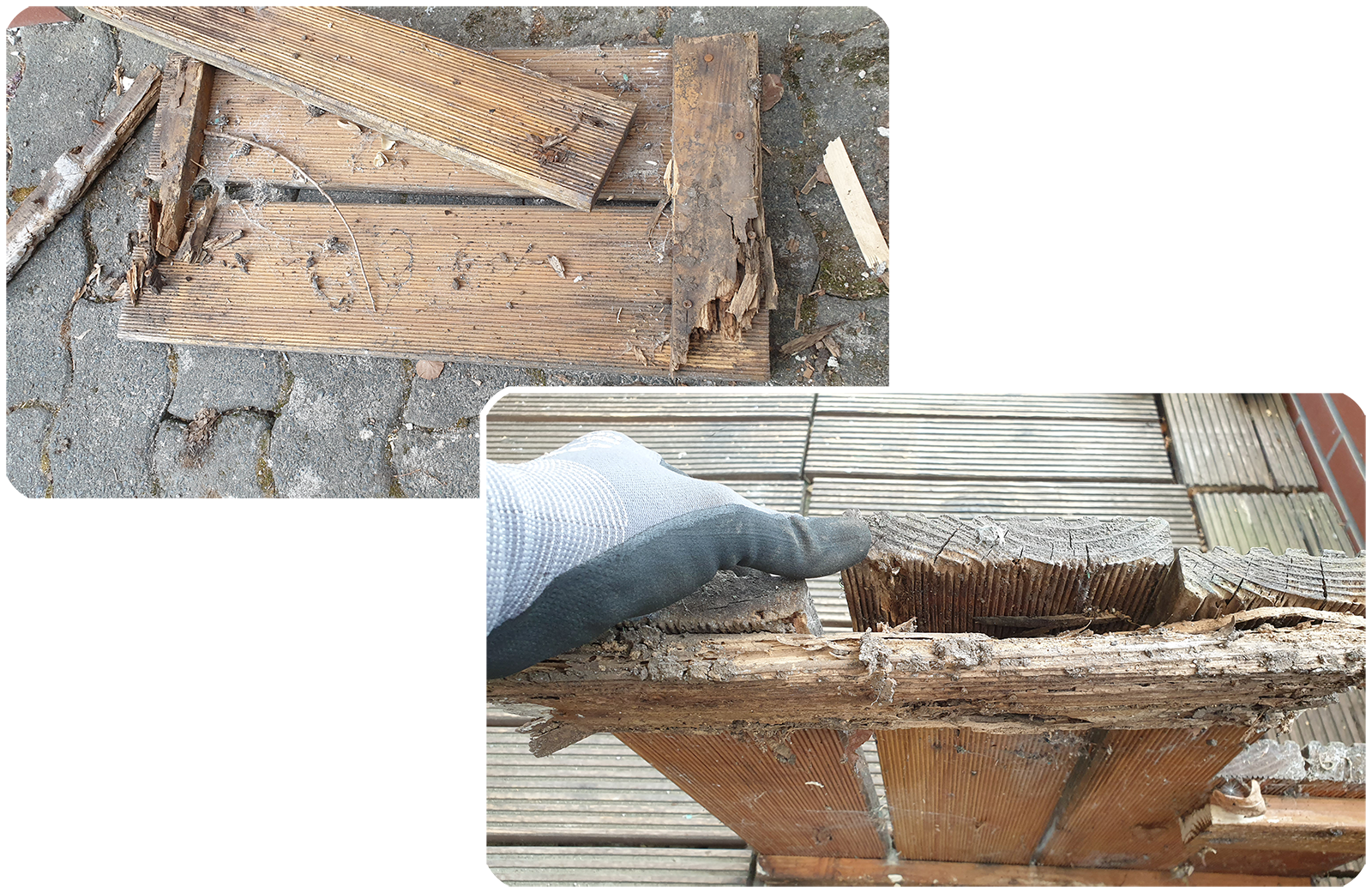 Michas Holzblog: Projektvorstellung: Terrasse neu - Teil 2