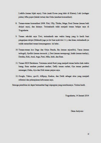 Contoh Lembar Persembahan Skripsi Untuk Kekasih Pejuang Skripsi