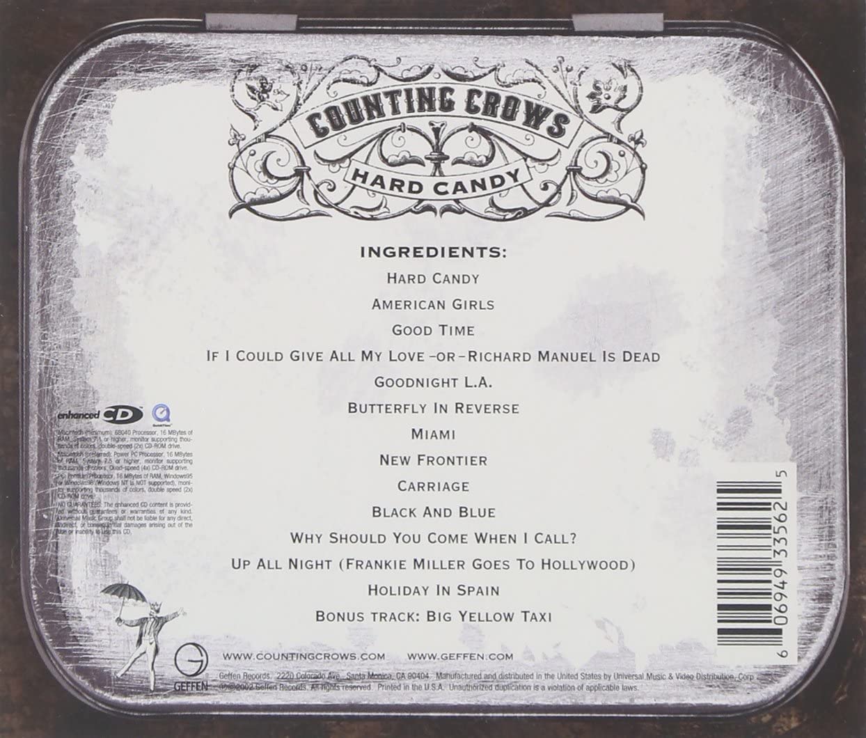 Classic Rock Covers Database Counting Crows Hard Candy (2002)