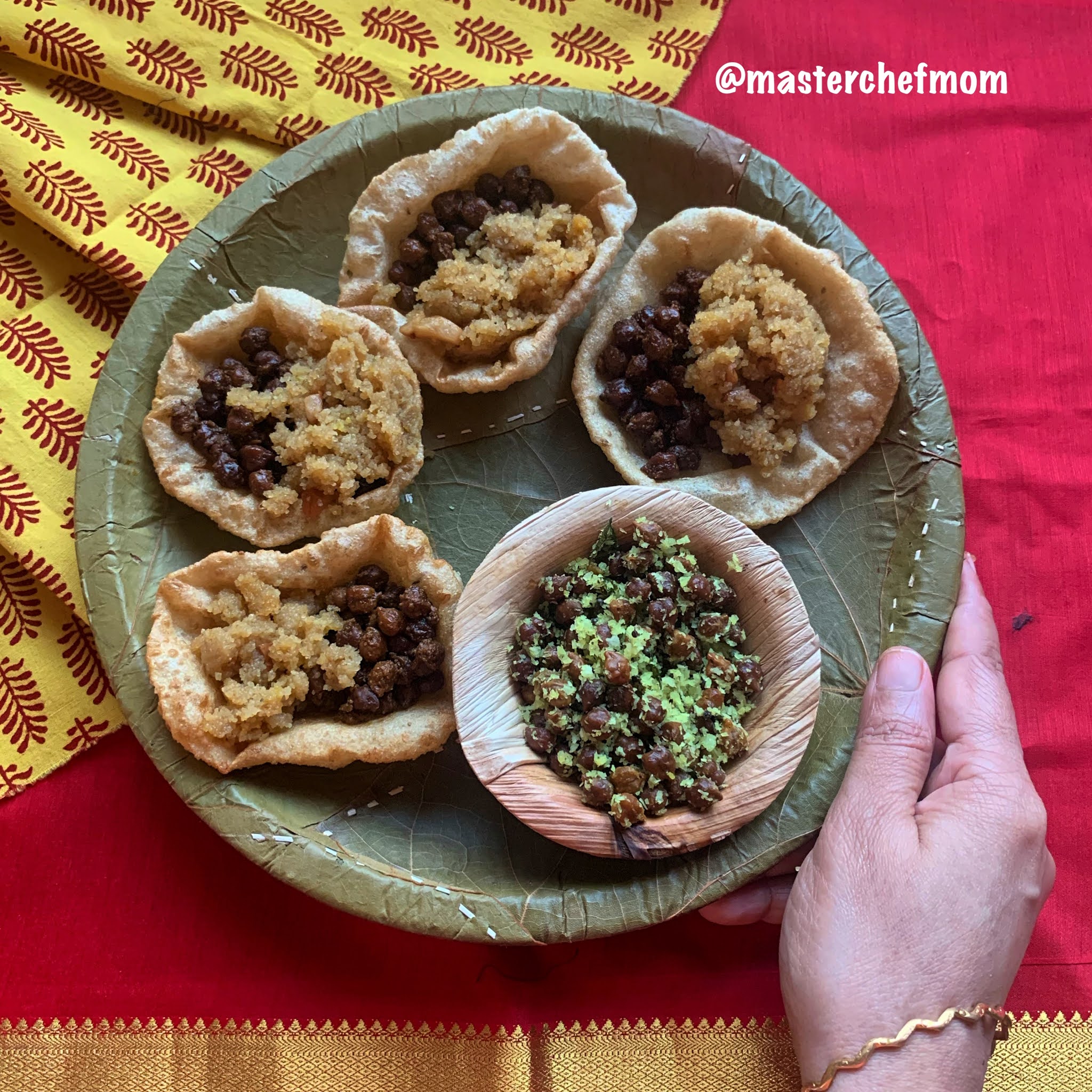 MASTERCHEFMOM Chana Sabzi For Halwa Puri Kala Chana Sundal
