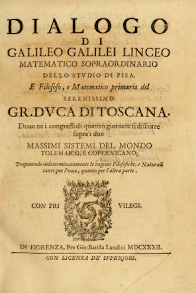 Rare Book : Dialogo di Galileo Galilei Linceo matematico sopraordinario dello studio di Pisa.