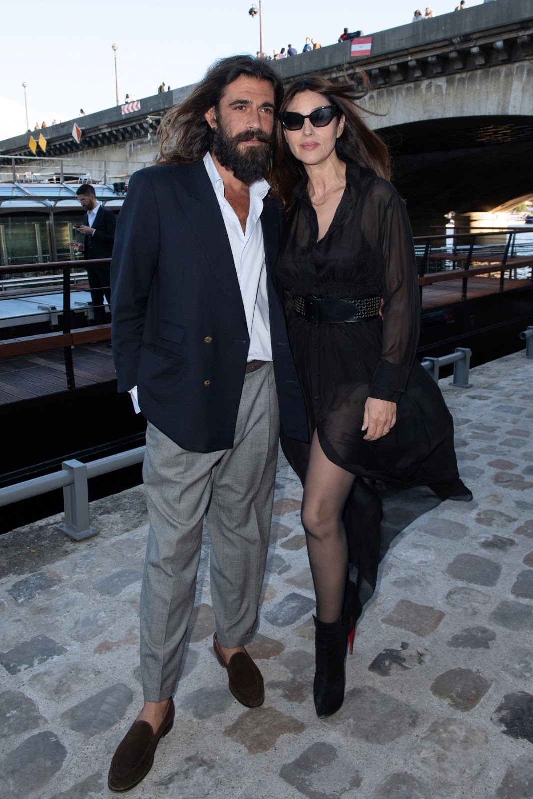 Monica Bellucci and Nicolas Lefebvre at Maud Fontenoy Foundation Gala