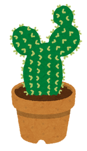 鉢植えのサボテンのイラスト1