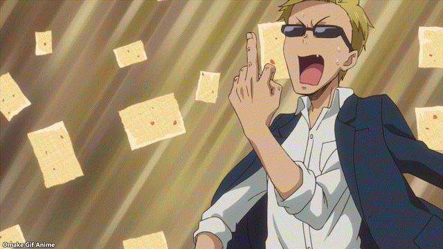 Anime Boy Holding Middle Finger