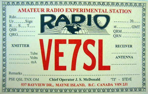 A 1935 Style Qsl •