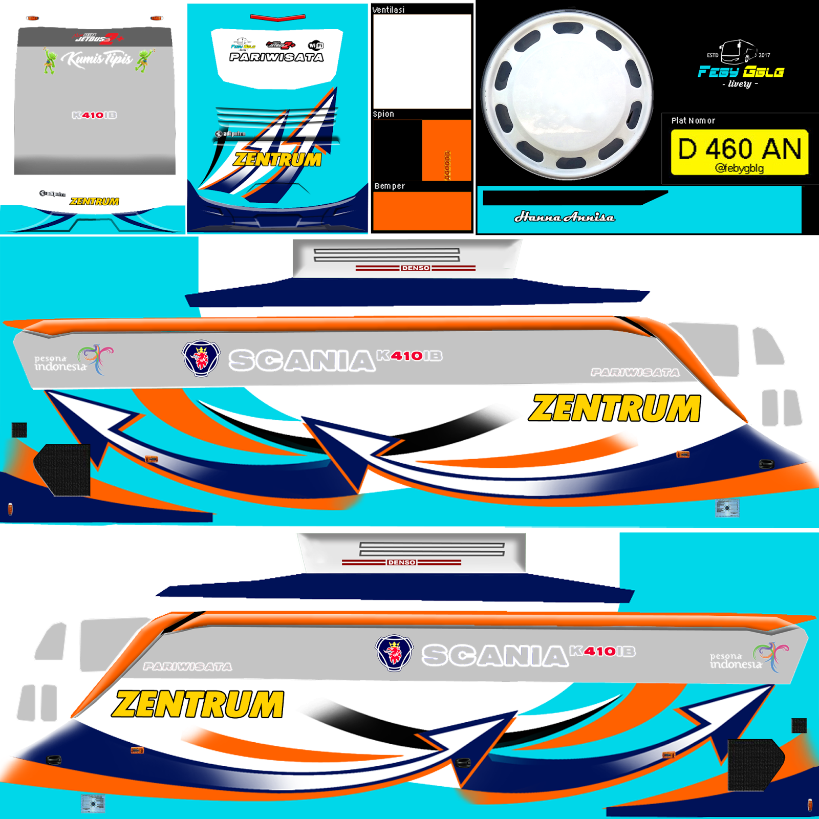 Kumpulan Livery Bus Simulator Indonesia V6 - DISINIADA